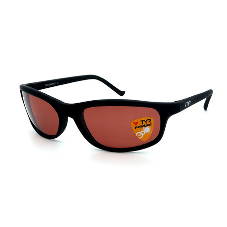 Unisex Sunset TR230209 Polarized Sunglasses // Black + Chestnut