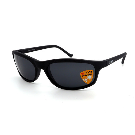 Unisex Sunset TR231802 Polarized Sunglasses // Matte Gunmetal + Smoke