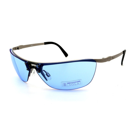 Unisex Jekyll TR092211 Sunglasses // Matte Silver + Blue