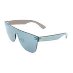 Men's Flat Top Sunglasses // Green (Green)