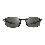 Descend Polarized Sunglasses // Black Frame + Graphite Lens
