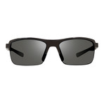 Crux N Polarized Sunglasses // Black Frame + Graphite Lens