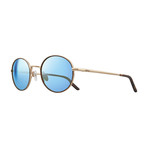 Brayton Polarized Sunglasses // Gold Frame + Blue Water Lens