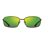 Tate S Polarized Sunglasses // Brown // Green Water Lens