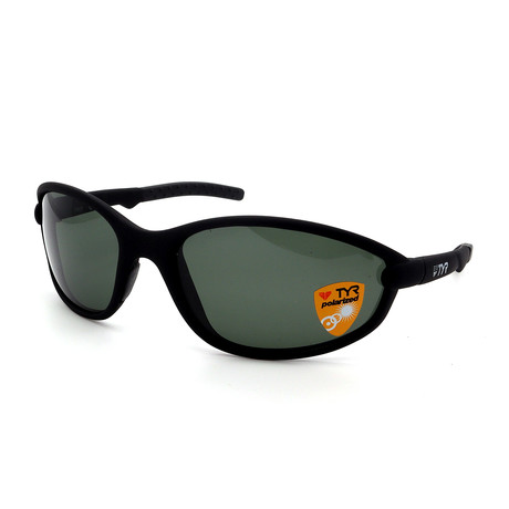 Unisex Reef TR250114 Polarized Sunglasses // Matte Black + Green