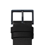 Tube Watch D38 // Black // Sand Cordura + Leather (Black Leather)