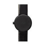 Tube Watch D42 // Black // Sand Cordura + Leather (Black Leather)