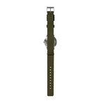 Tube Watch T32 // Steel // Sand Nato (Black Leather)