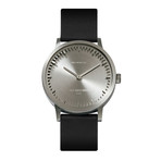 Tube Watch T32 // Steel // Sand Nato (Black Leather)