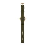 Tube Watch T32 // Brass // Gray Nato (Black Leather)
