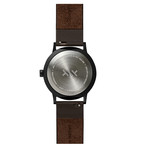 Tube Watch T32 // Black // Sand Nato (Black Leather)