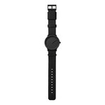 Tube Watch T40 // Black // Sand Nato (Black Leather)