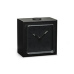 Block Alarm Clock (Black + Black)