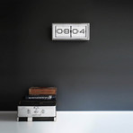 Brick Flip Clock (Black + Black)