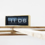 Brick Flip Clock (Black + Black)