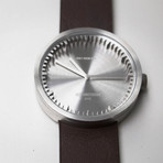 Tube Watch D42 // Steel // Sand Cordura + Leather (Black Leather)