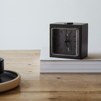 Block Alarm Clock (Black + Black)