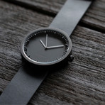 Tube Watch D42 // Black // Sand Cordura + Leather (Black Leather)