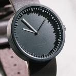 Tube Watch D42 // Black // Sand Cordura + Leather (Black Leather)