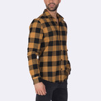 Noah Dress Shirt // Black + Mustard (XS)