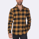Noah Dress Shirt // Black + Mustard (XS)