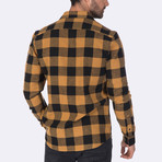 Noah Dress Shirt // Black + Mustard (XS)