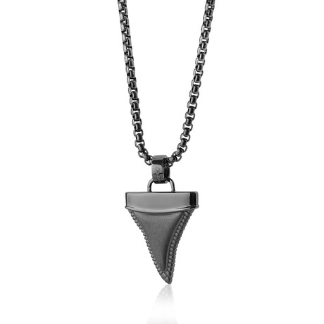 Shark Tooth Necklace // Black