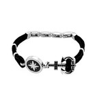 Double Anchor Bracelet // Black