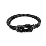 Anchor Knot Clasp Bracelet // Black