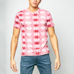 Glassell Short Sleeve Knit T-Shirt // Red (S)