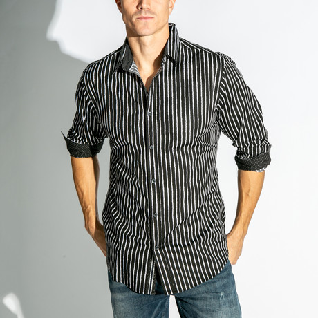 Elysian Long Sleeve Woven Shirt // Black (S)