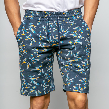 Limekiln Jogger Knit Shorts // Navy (S)