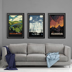 Magical Destination Series // Harry Potter + Game of Thrones + Lord of the Rings (11"W x 17"H)