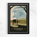 Video Game Destination Series // Zelda + Mario + Metroid (11"W x 17"H)