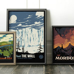 Magical Destination Series // Harry Potter + Game of Thrones + Lord of the Rings (11"W x 17"H)