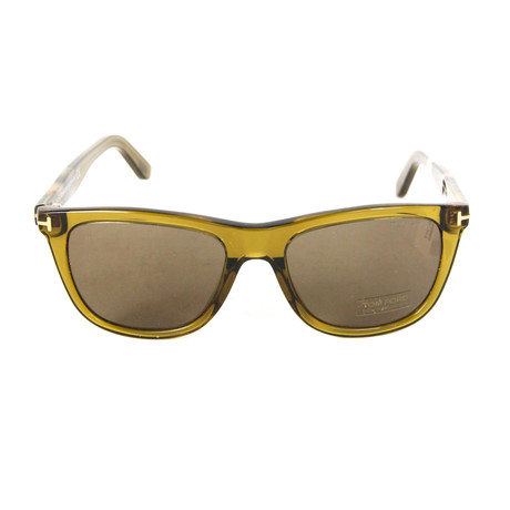 Tom Ford // Men's Square 664689828661 Sunglasses // Tan