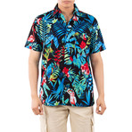 Mai Tai Hawaiian Shirt // Black (L)