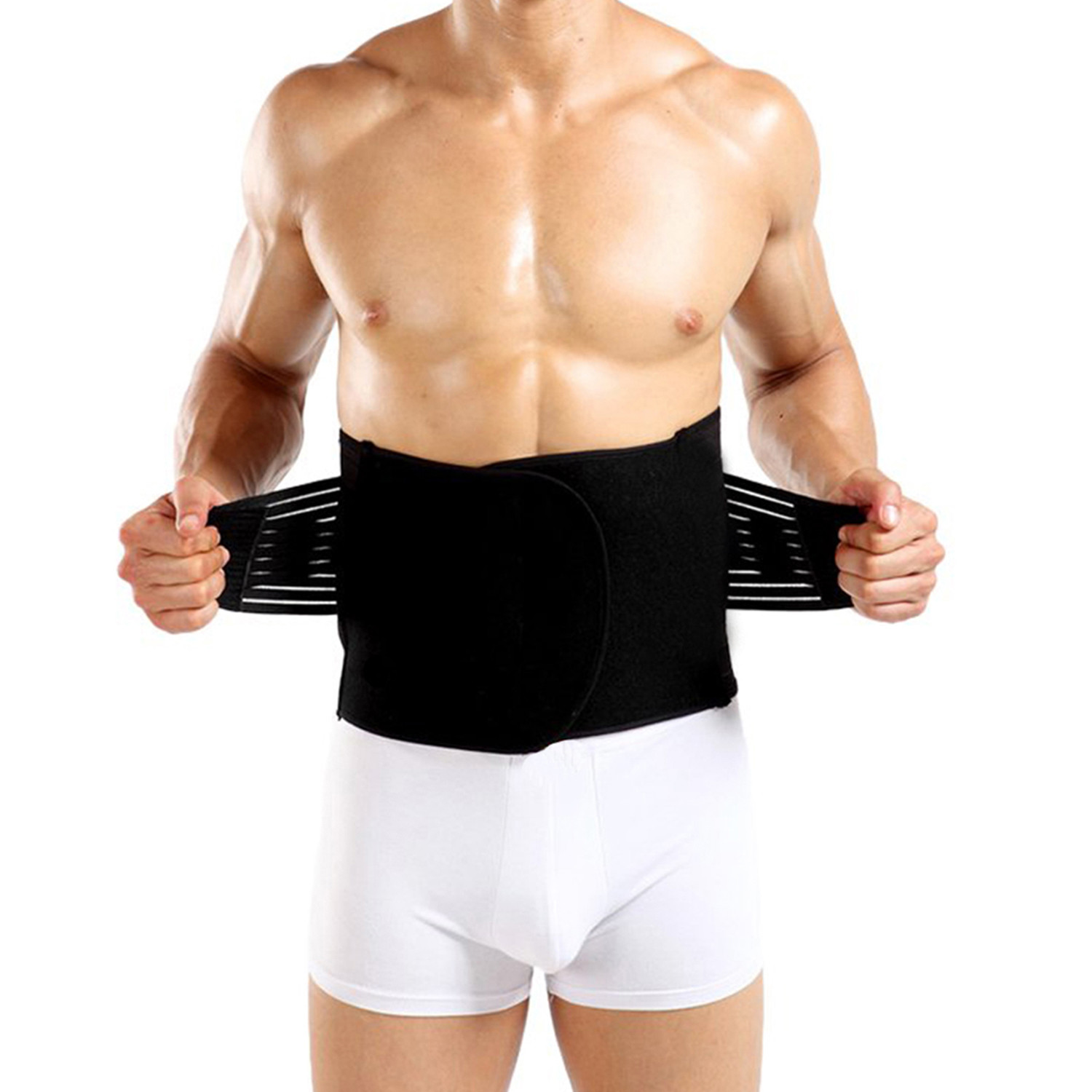 Double-Compression Waist Slimming Belt // Black - Extreme Fit - Touch ...