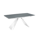 Camila // Motorized Dining Table (Gray Glass)