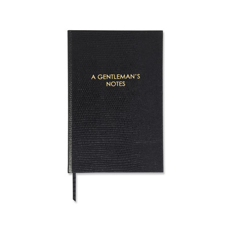 A Gentleman’s Notes // Black (A5 Book)