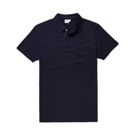 Short Sleeve Jersey Polo // Navy (S)