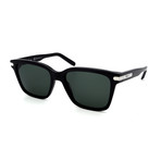 Men's SF917S-001 Rectangular Sunglasses // Shiny Black + Gray