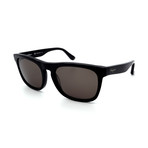 Men's SF776S-001 Rectangular Sunglasses // Shiny Black + Gray