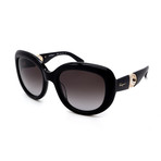 Women's SF727S-001 Oval Sunglasses // Black + Gray