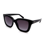 Women's SF955S-001 Square Sunglasses// Black + Gray Gradient