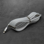 Anti-Tangle Cable // USB-C to Lightning // Smoke White (USB-C to Lightning // 6.6 ft)