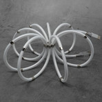 Anti-Tangle Cable // USB-C to Lightning // Smoke White (USB-C to Lightning // 3.3 ft)