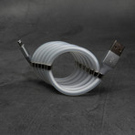 Anti-Tangle Cable // Smoke White (Apple Lightning To USB-A // 3.3 ft)