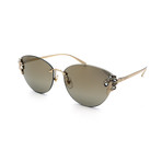 Versace // Women's GV2196B-125271 Sunglasses // Gold + Gold Mirror