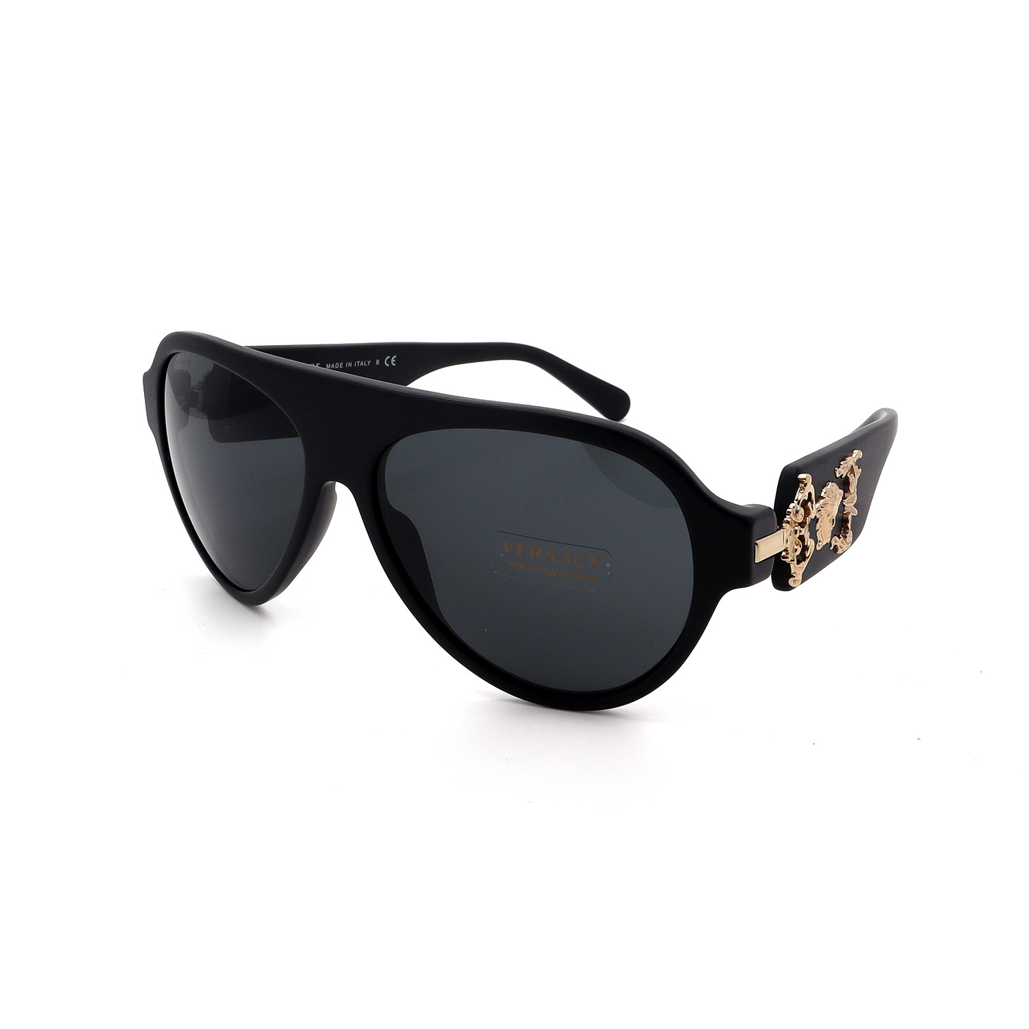 Men S Gv4323 507971 Sunglasses Black Gray Versace Touch Of Modern